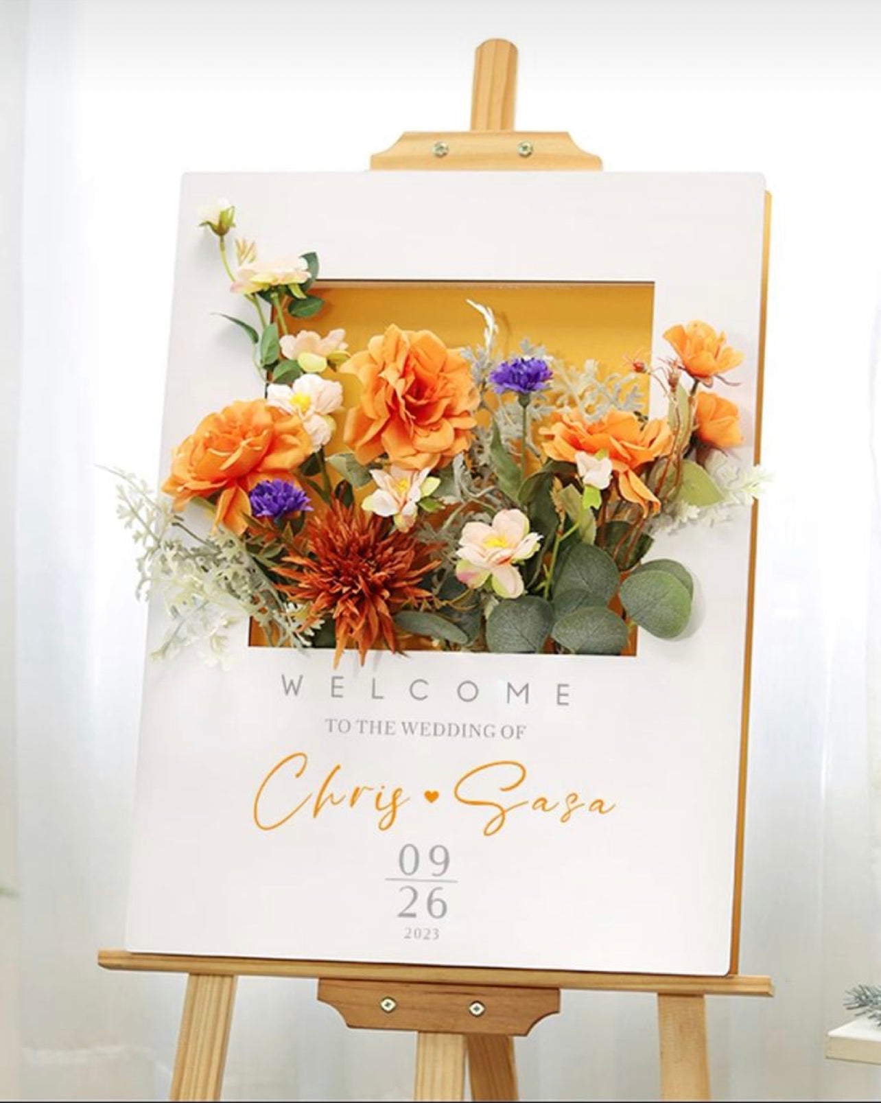 Custom Welcome Sign + Easel
