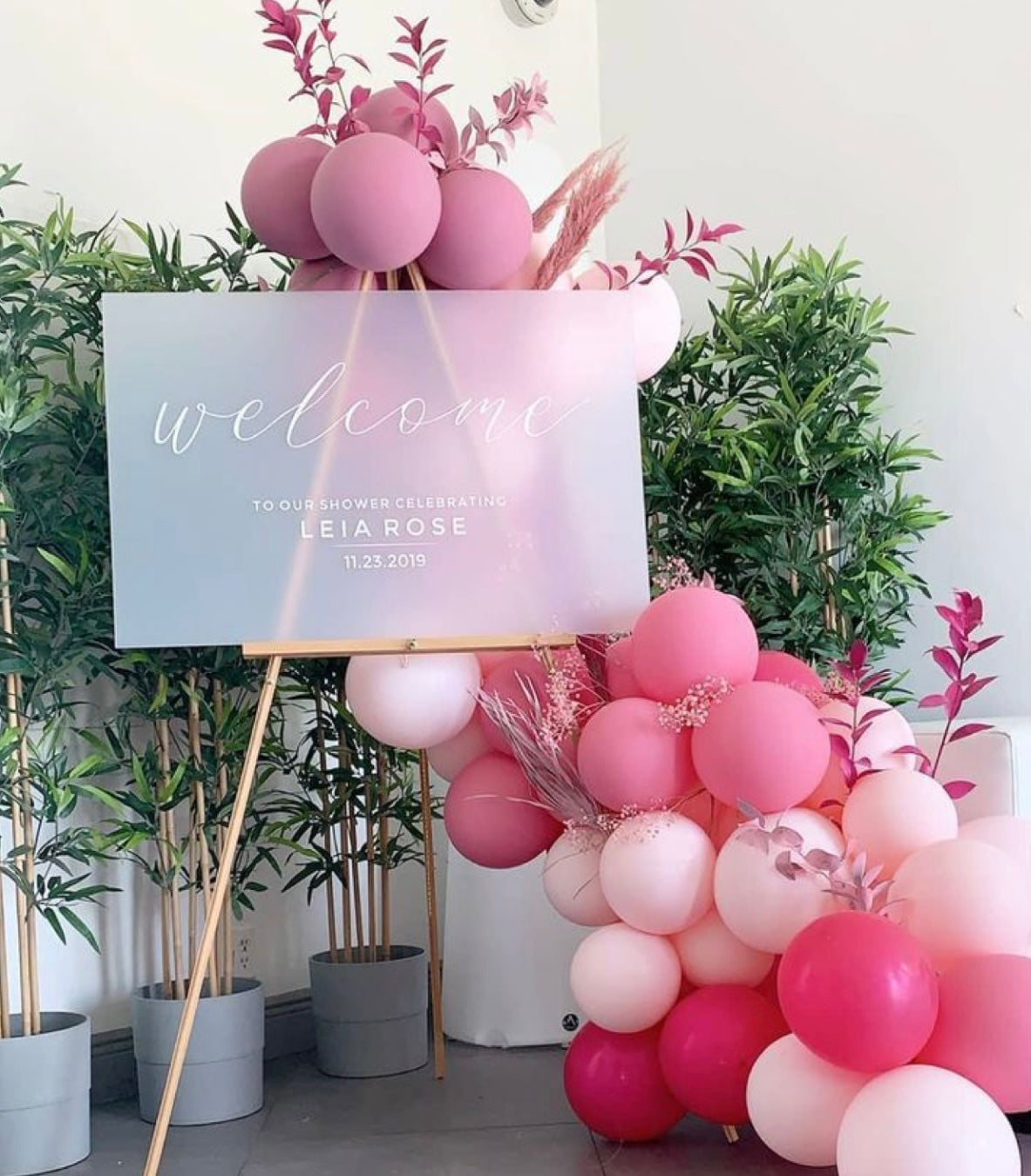 Custom Welcome Sign + Easel